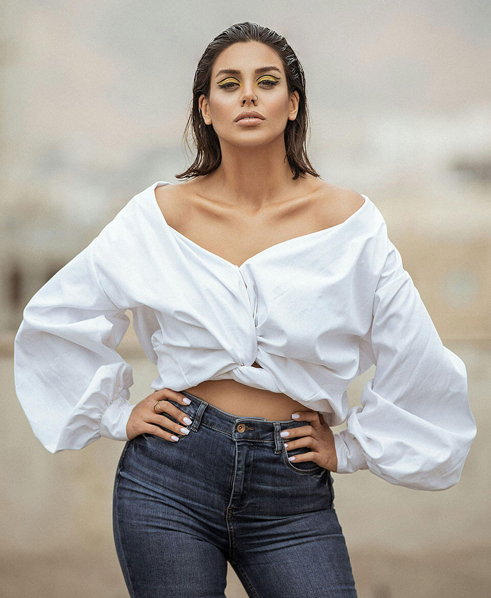 Womens Deep Neck Shirt